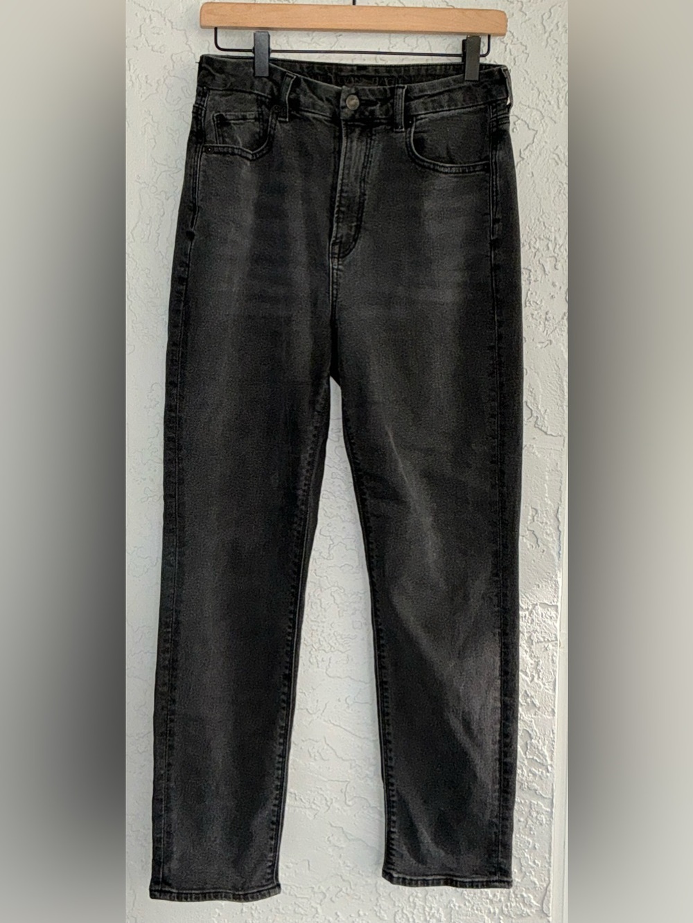 American Eagle Outfitters Black Curvy Mom Stretch Jeans